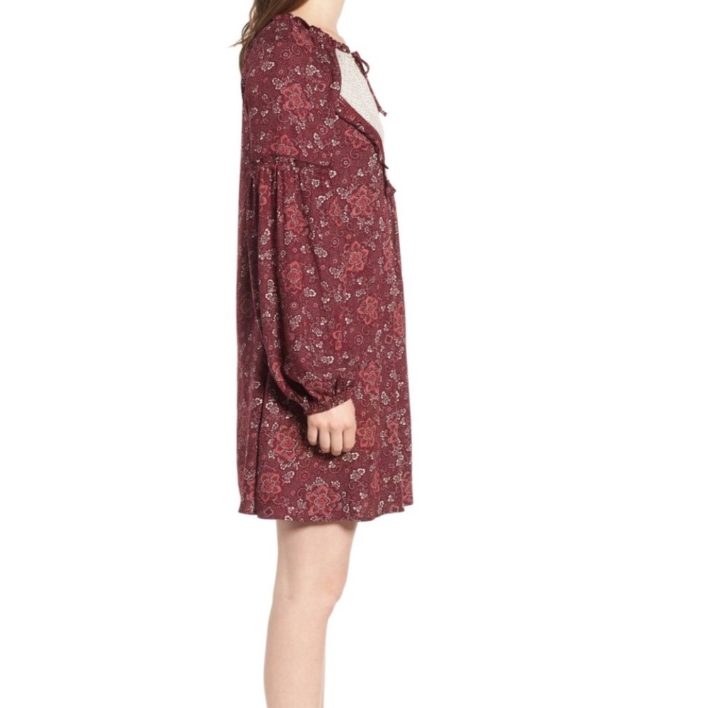 🦋PLAYFUL MIX PRINT PEASANT DRESS - Picture 2 of 4